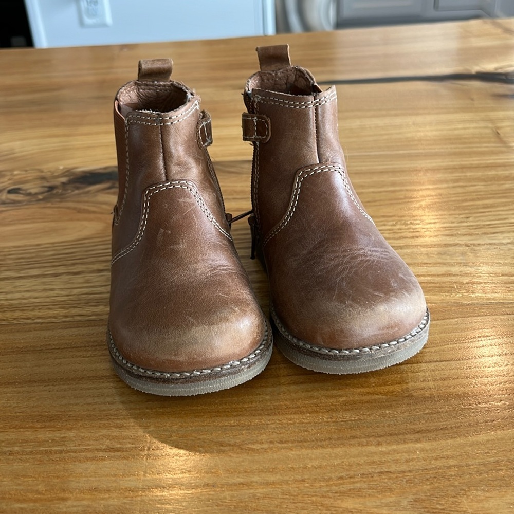 Jamie Kay Leather Boot with Elastic Side